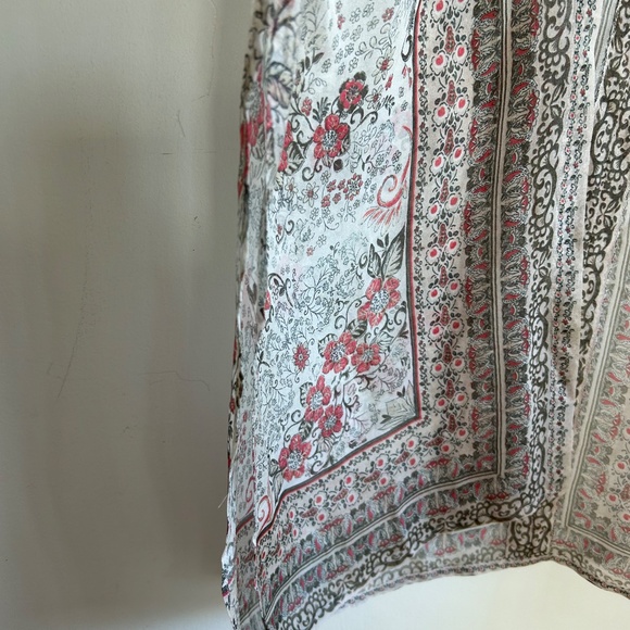 JULIE HARRAH KIMONO CREAM FLORAL ONE SIZE WOMENS - Picture 7 of 9